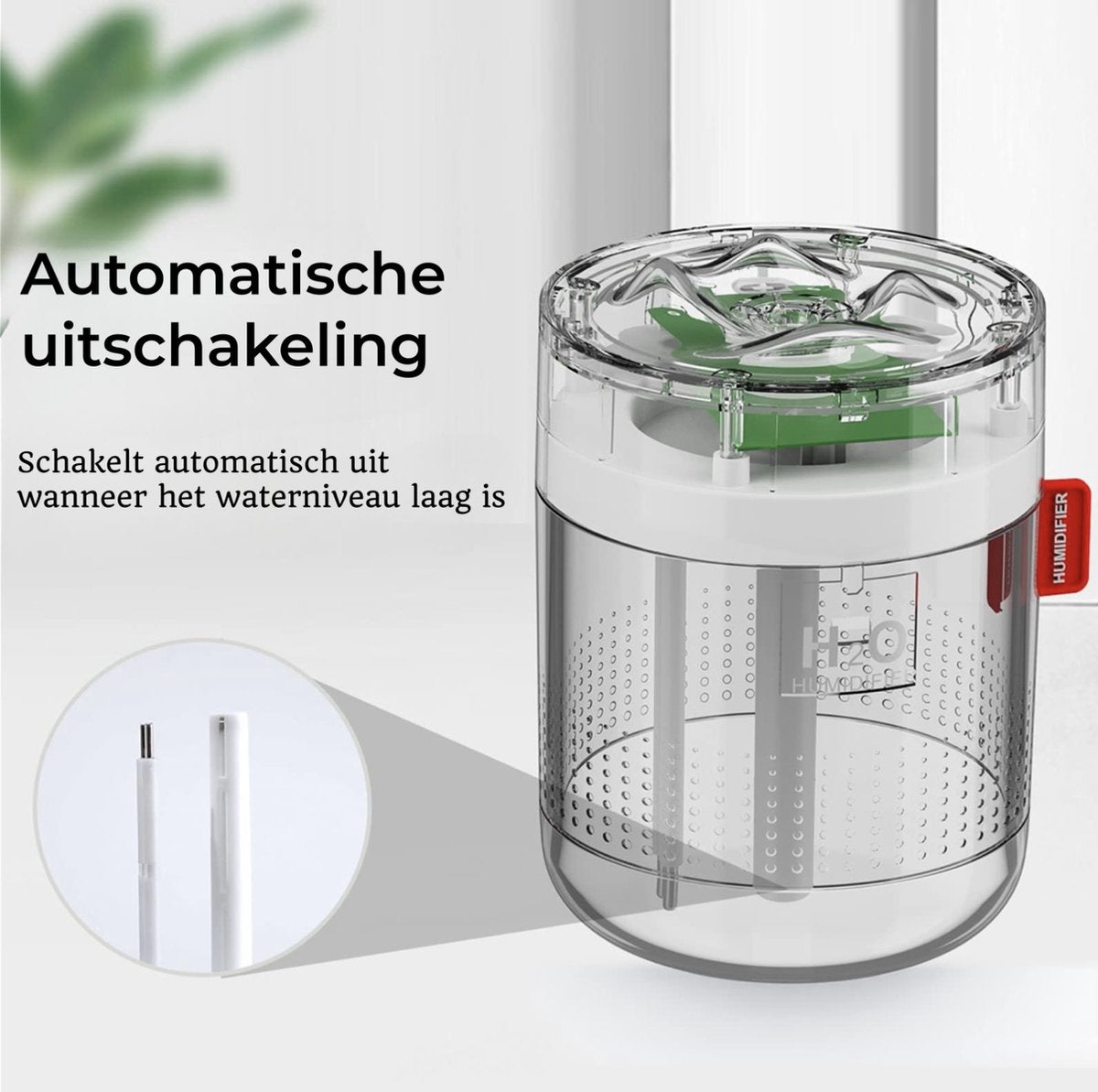 Signity® Luchtbevochtiger 500ML - Nachtlampje