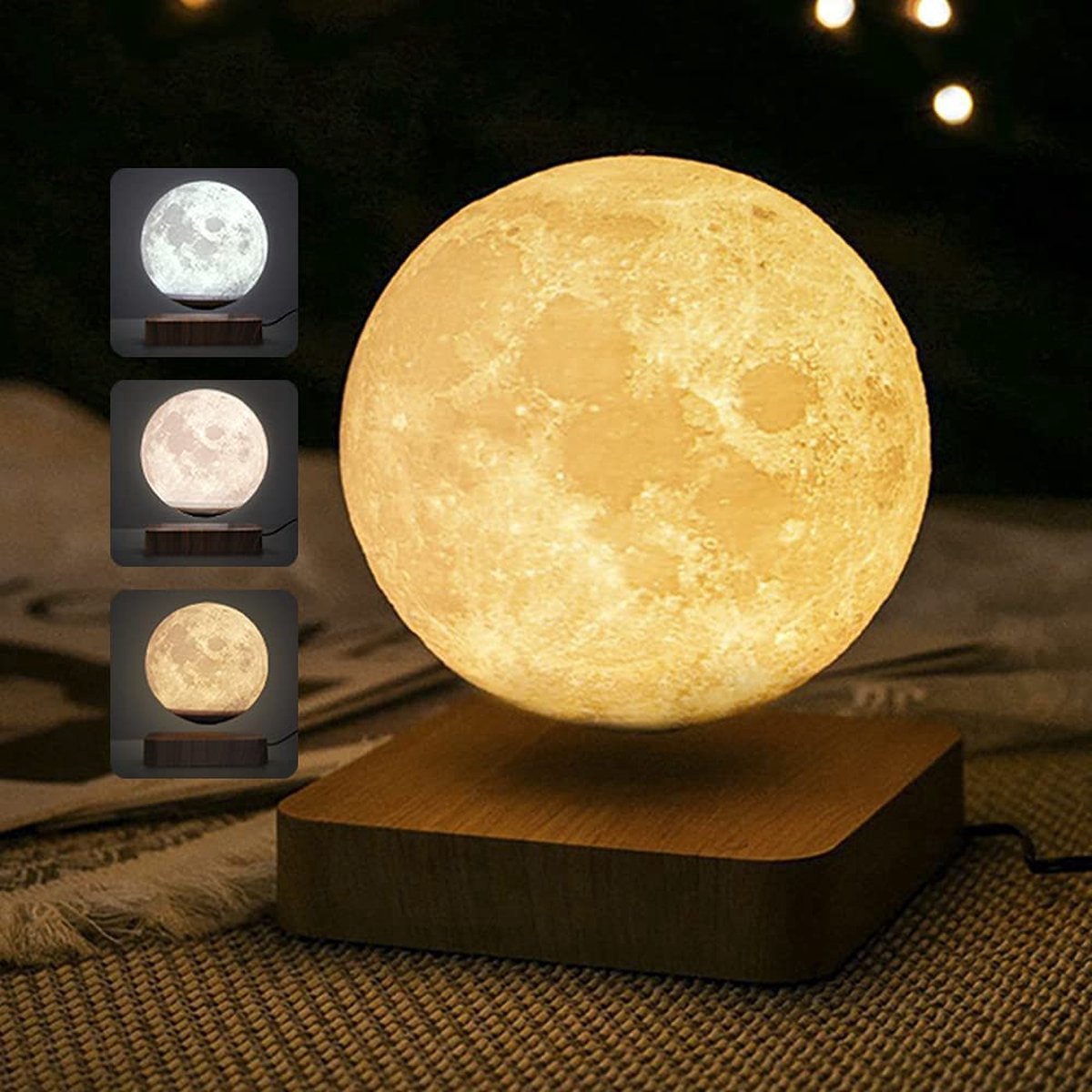 Zwevende maanlamp