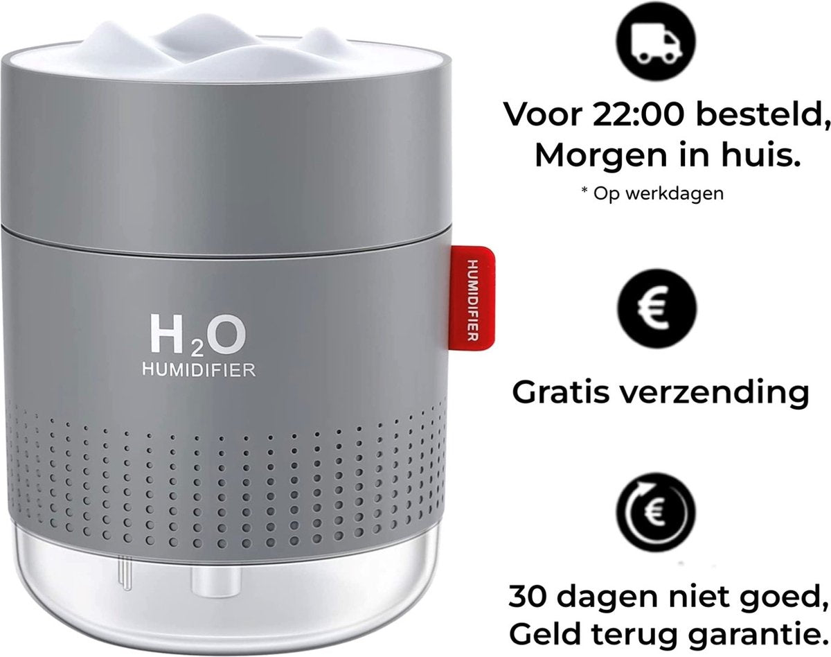Signity® Luchtbevochtiger 500ML - Nachtlampje